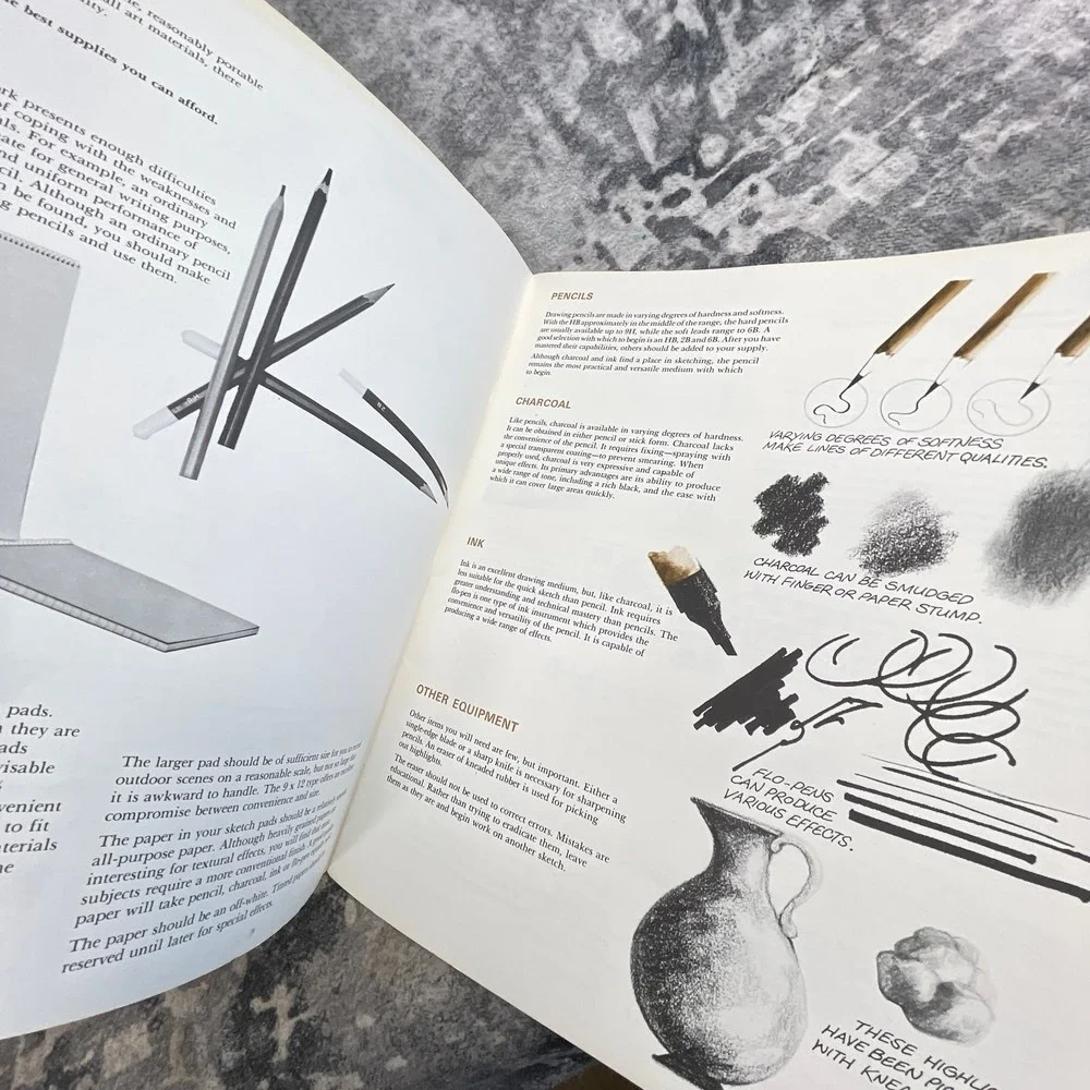 Keys to Sketching Art Instruction 1972 American Greetings Book‎